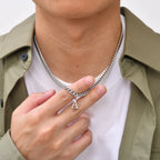 Collar para hombre con colgante personalizado inicial a