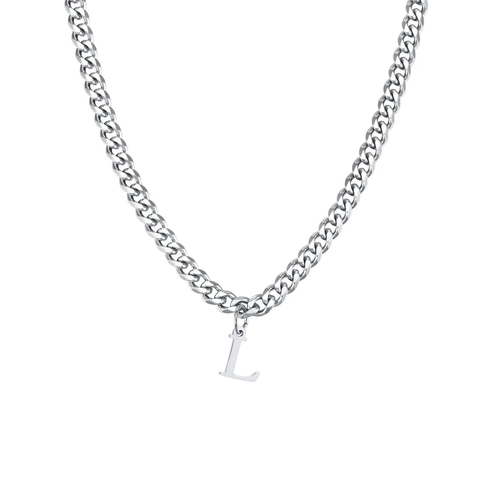 Collar para hombre con colgante personalizado inicial l 