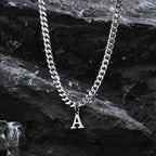 Collar para hombre con colgante personalizado inicial a