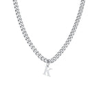 Collar para hombre con colgante personalizado inicial k