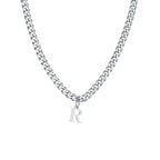 Collar para hombre con colgante personalizado inicial r