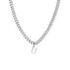 Collar para hombre con colgante personalizado inicial u
