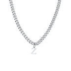 Collar para hombre con colgante personalizado inicial z