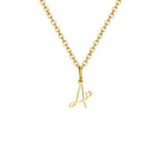 Collar para mujer con colgante inicial letra y corazón a