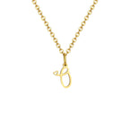 Collar para mujer con colgante inicial letra y corazón o