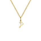 Collar para mujer con colgante inicial letra y corazón d