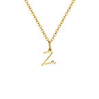 Collar para mujer con colgante inicial letra y corazón z