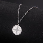 Collar Mujer Colgante Brújula Rosa de los Vientos Cardinal plata