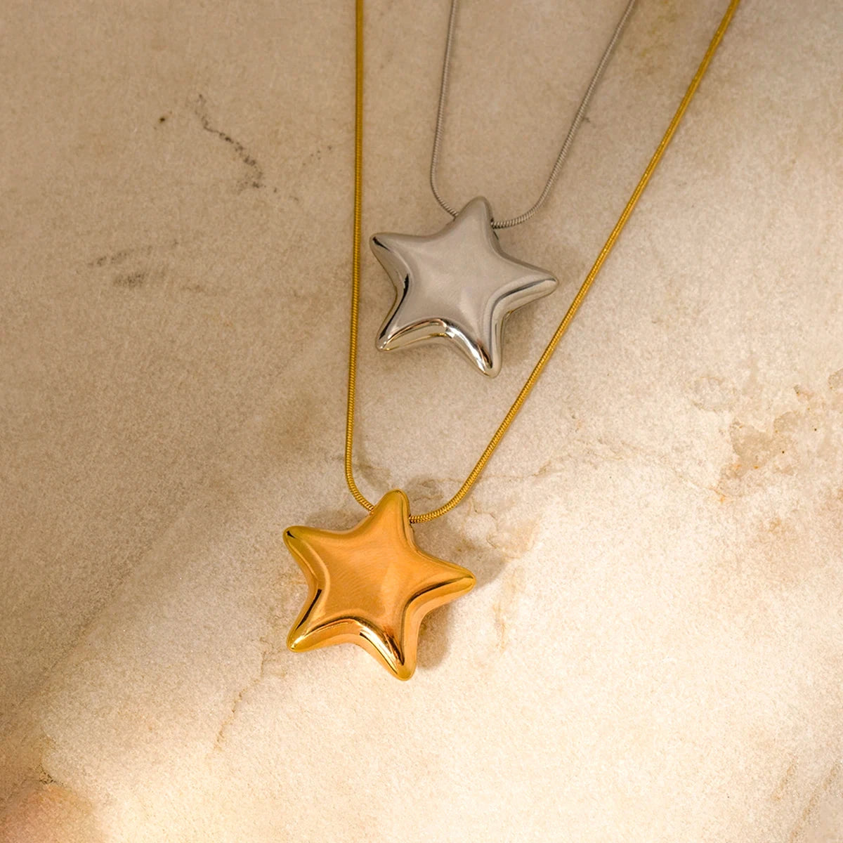 Collar Mujer Colgante Estrella oro