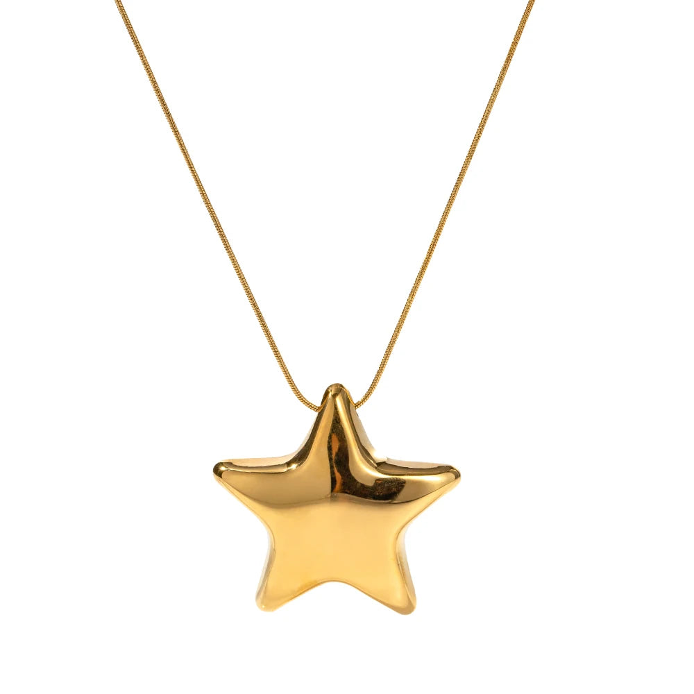 Collar Mujer Colgante Estrella oro