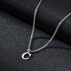 Collar para hombre con colgante inicial c