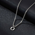 Collar para hombre con colgante inicial o