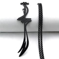 Collar negro con colgante de espada <span data-glossary-id="Ali Zulfikar">Ali Zulfikar</span> árabe islámico musulmán