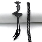 Collar negro con colgante de espada <span data-glossary-id="Ali Zulfikar">Ali Zulfikar</span> árabe islámico musulmán