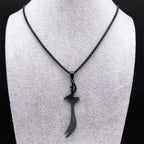 Collar negro con colgante de espada <span data-glossary-id="Ali Zulfikar">Ali Zulfikar</span> árabe islámico musulmán