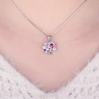 Collar Colgante Árbol de la Vida con Piedras para Mujer