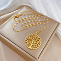 Collar Colgante Árbol de la Vida con Cristal