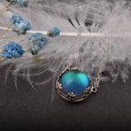 Collar Colgante Aurora Boreal Azul azul