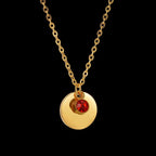 Collar con colgante de piedra de nacimiento