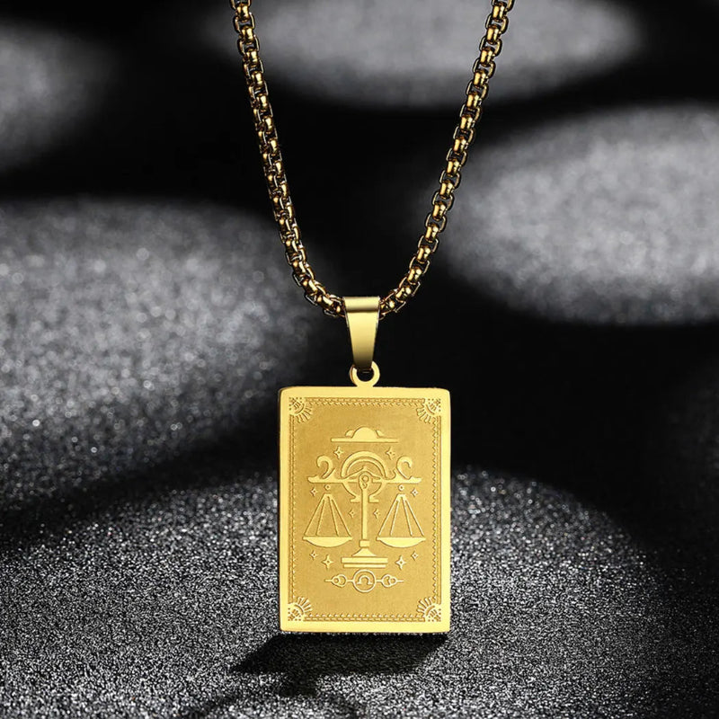 Collar Colgante con Signo del Zodiaco