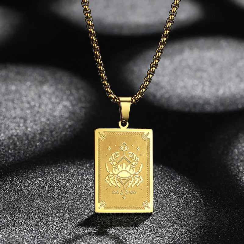 Collar Colgante con Signo del Zodiaco