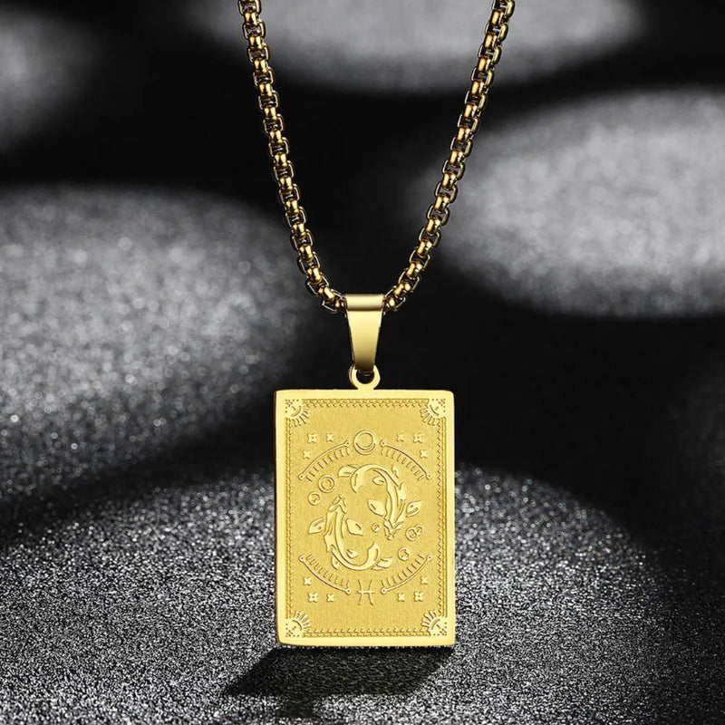 Collar Colgante con Signo del Zodiaco