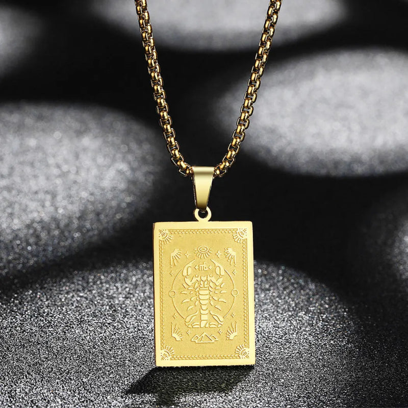 Collar Colgante con Signo del Zodiaco