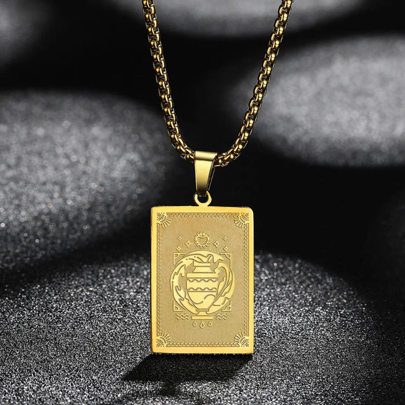 Collar Colgante con Signo del Zodiaco