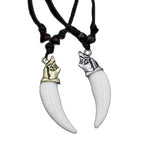 Collar Colgante Diente de Tiburón plata
