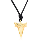 Collar Colgante Diente de Tiburón para Hombre oro