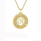 Collar Colgante Egipcio Ojo de Horus Hombre Mujer oro