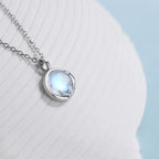Collar Colgante Fertilidad con Piedra de Luna de Circón