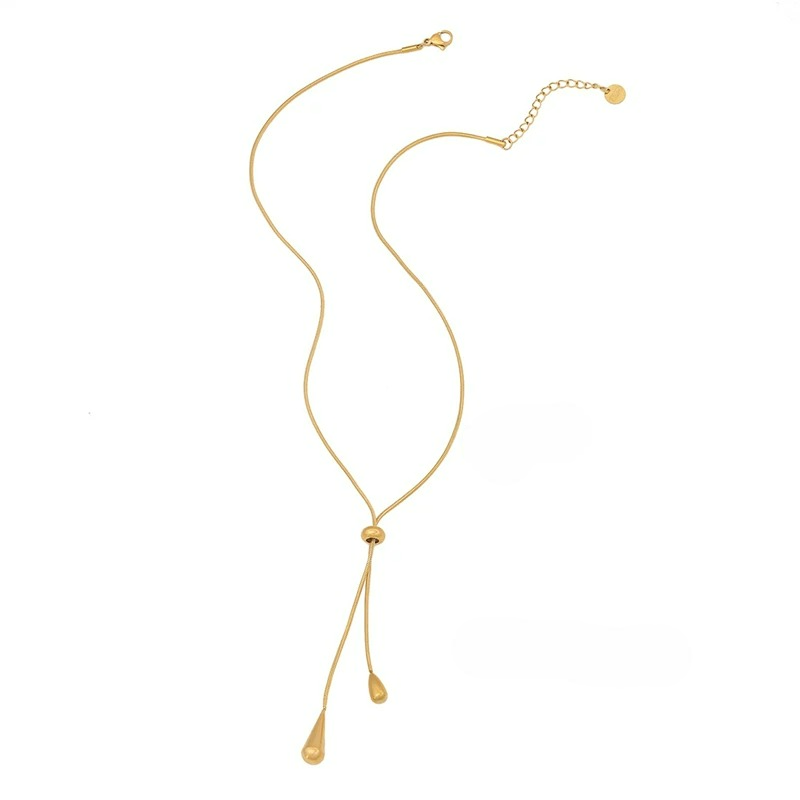 Collar Colgante Finas Gotas de Agua