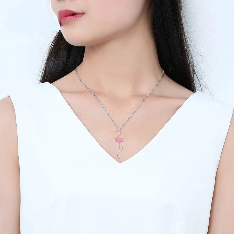 Collar Flamenco Rosa