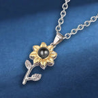 Collar Colgante Flor de Girasol