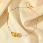 Collar Colgante Gota de Agua oro estilo 2