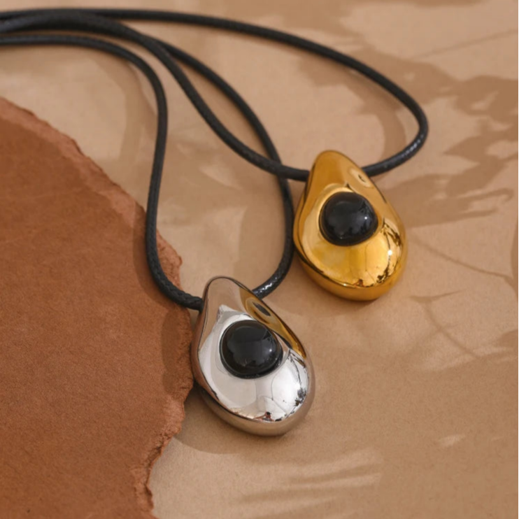 Collar Colgante Gota de Agua Estilo Bohemio oro