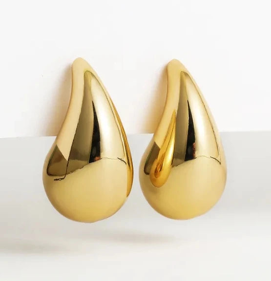 Collar Colgante Gran Gota de Agua oro