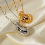 Collar Colgante Gran Gota de Agua plata