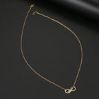 Collar Colgante Infinito Dorado Mujer oro