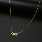 Collar Colgante Infinito Dorado Mujer oro