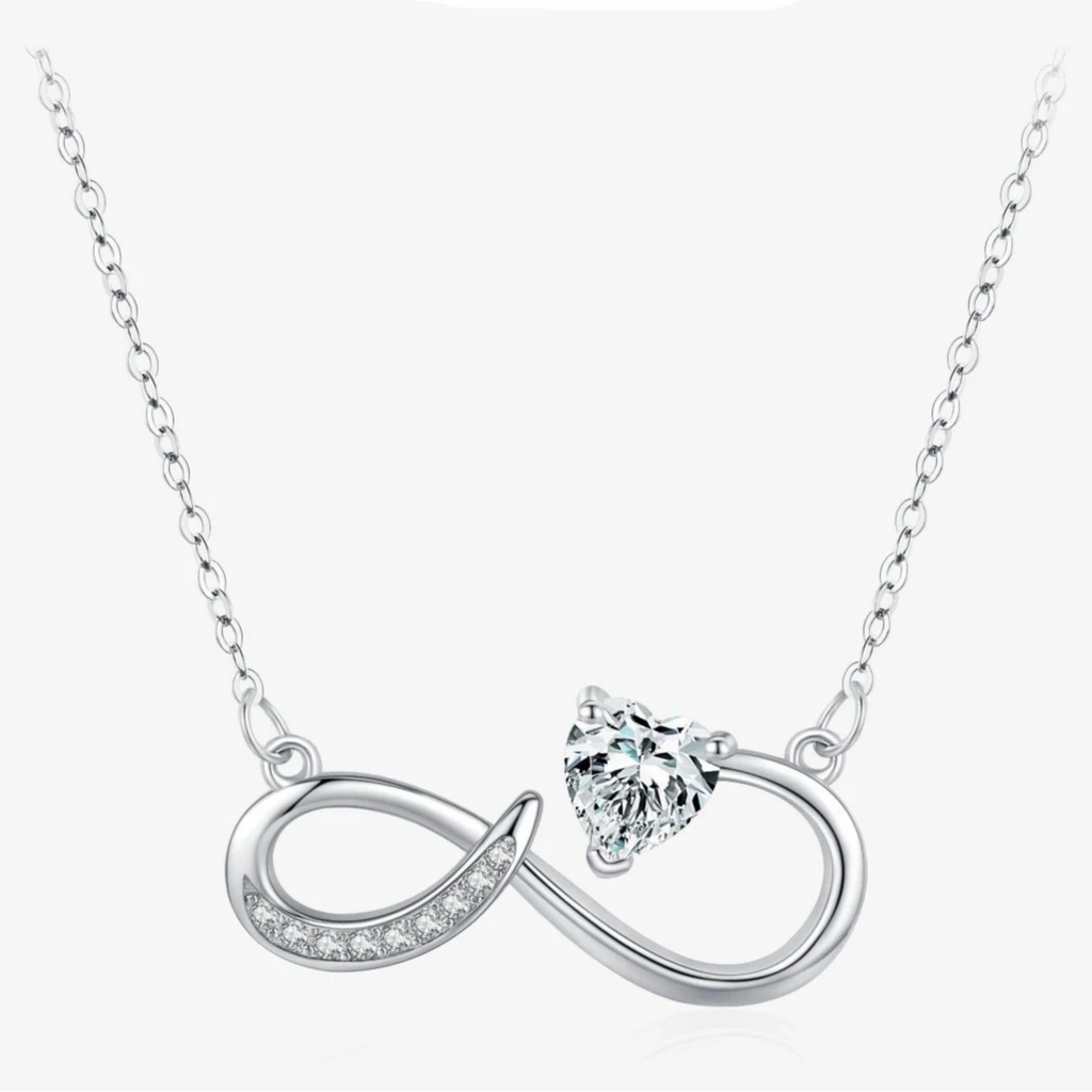 Collar Colgante Infinito y León en Circonio