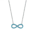 Collar Colgante Infinito Turquesa
