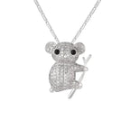 Collar Koala Piedras Plata