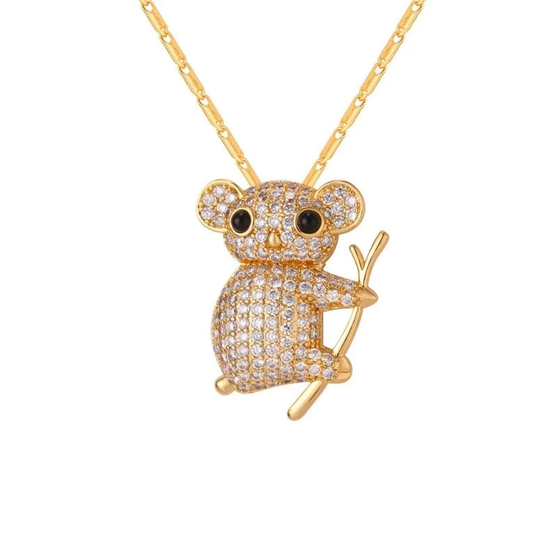 Collar Koala Piedras Oro