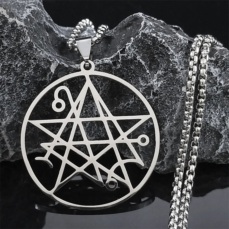 Collar Colgante Necronomicon Lovecraft Cthulhu plata