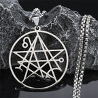 Collar Colgante Necronomicon Lovecraft Cthulhu plata