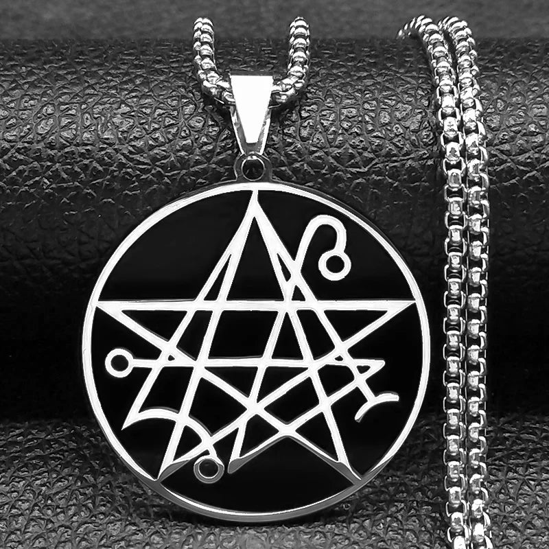 Collar Colgante Necronomicon Lovecraft Cthulhu plata