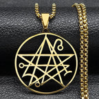 Collar Colgante Necronomicon Lovecraft Cthulhu oro