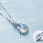 Collar Colgante Oval Fertilidad de la Mujer Piedra de Luna